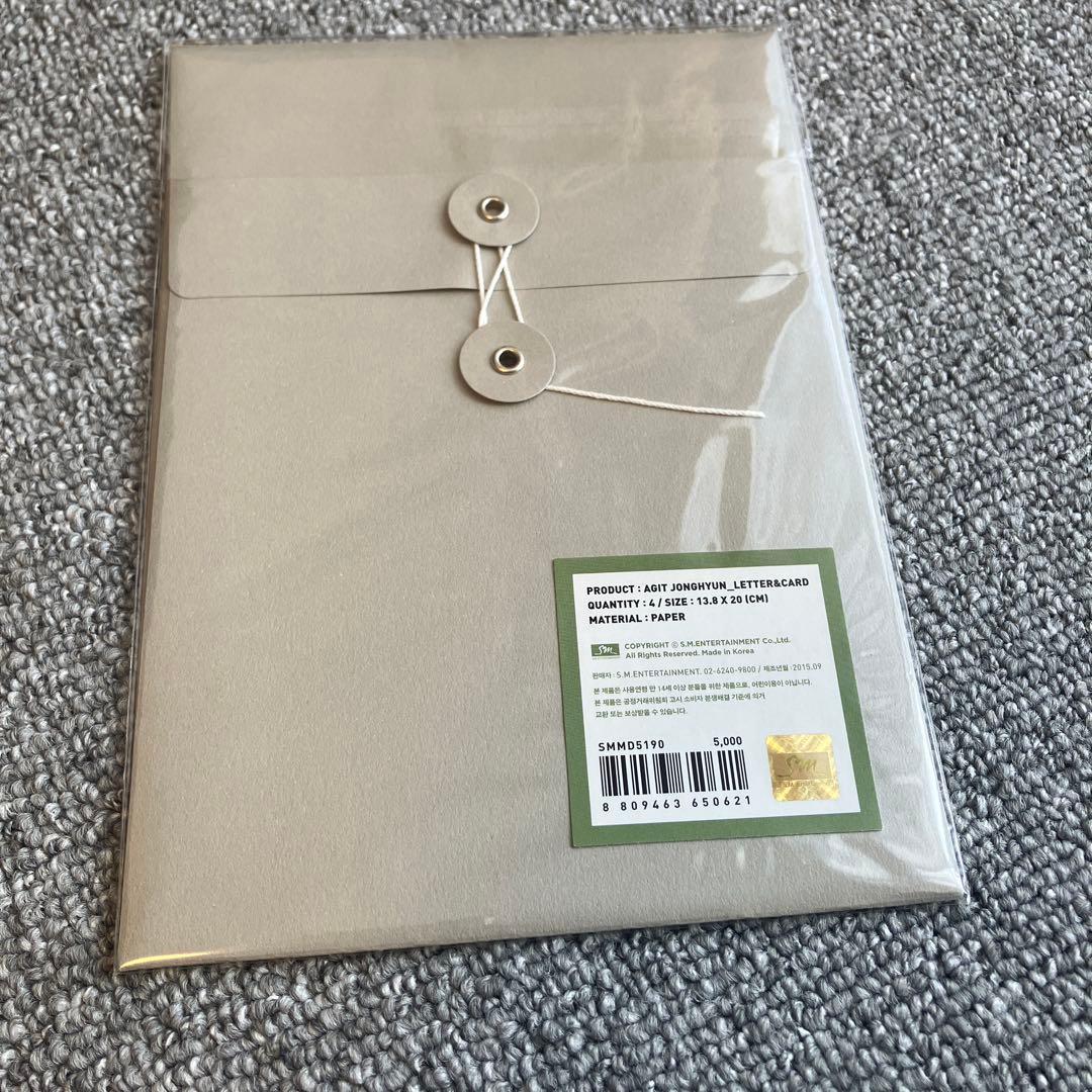 SHINee ジョンヒョン　ソロコン　AGIT レターカード　jonghyun