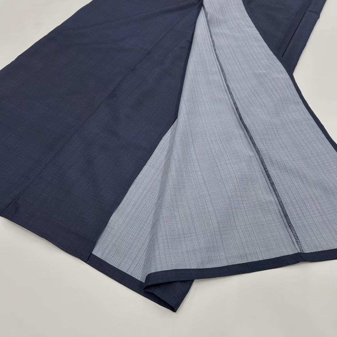 浴衣　夏　単着物　紺色　吸湿速乾　　クール素材　浴衣単品　0701⑨