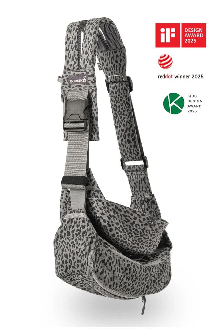 KET 抱っこ紐 グレー・ヒョウ柄