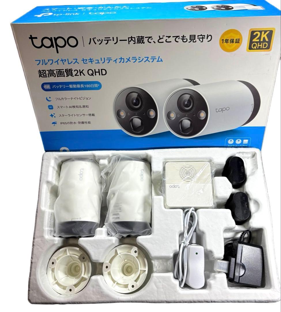美品TPLINK　Tapo C420S2フルワイヤレスセキュリティカメラシステム