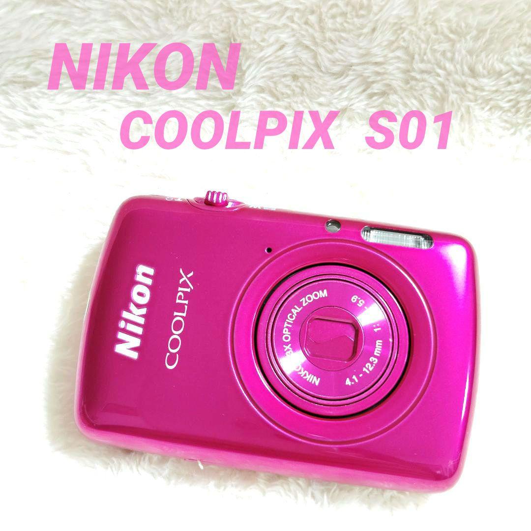 美品✨ Nikon COOLPIX S01 ピンク 充電ケーブル ミニサイズ