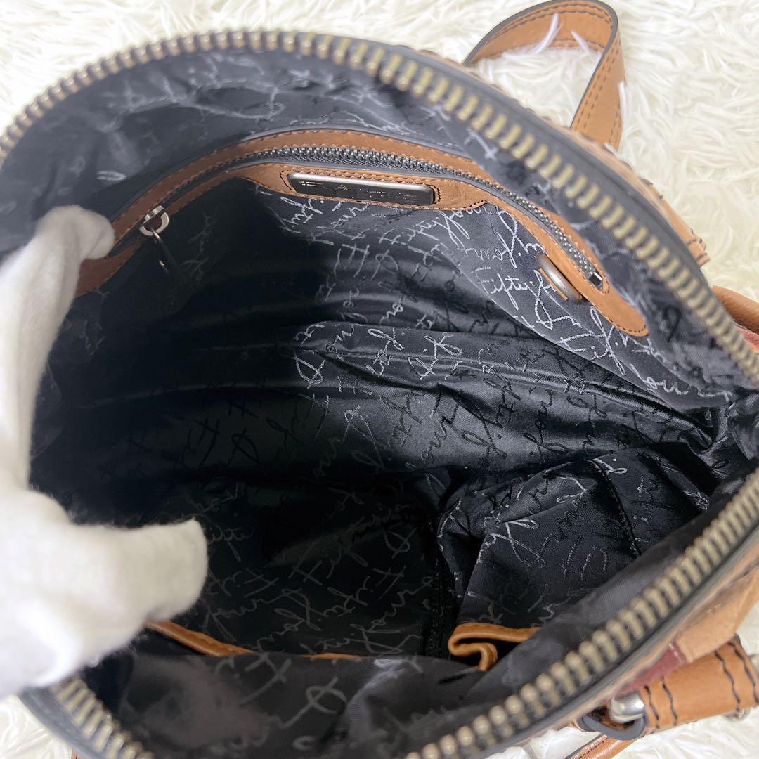 バッグ FOSSIL Y2K Patchwork Suede Leather Bag