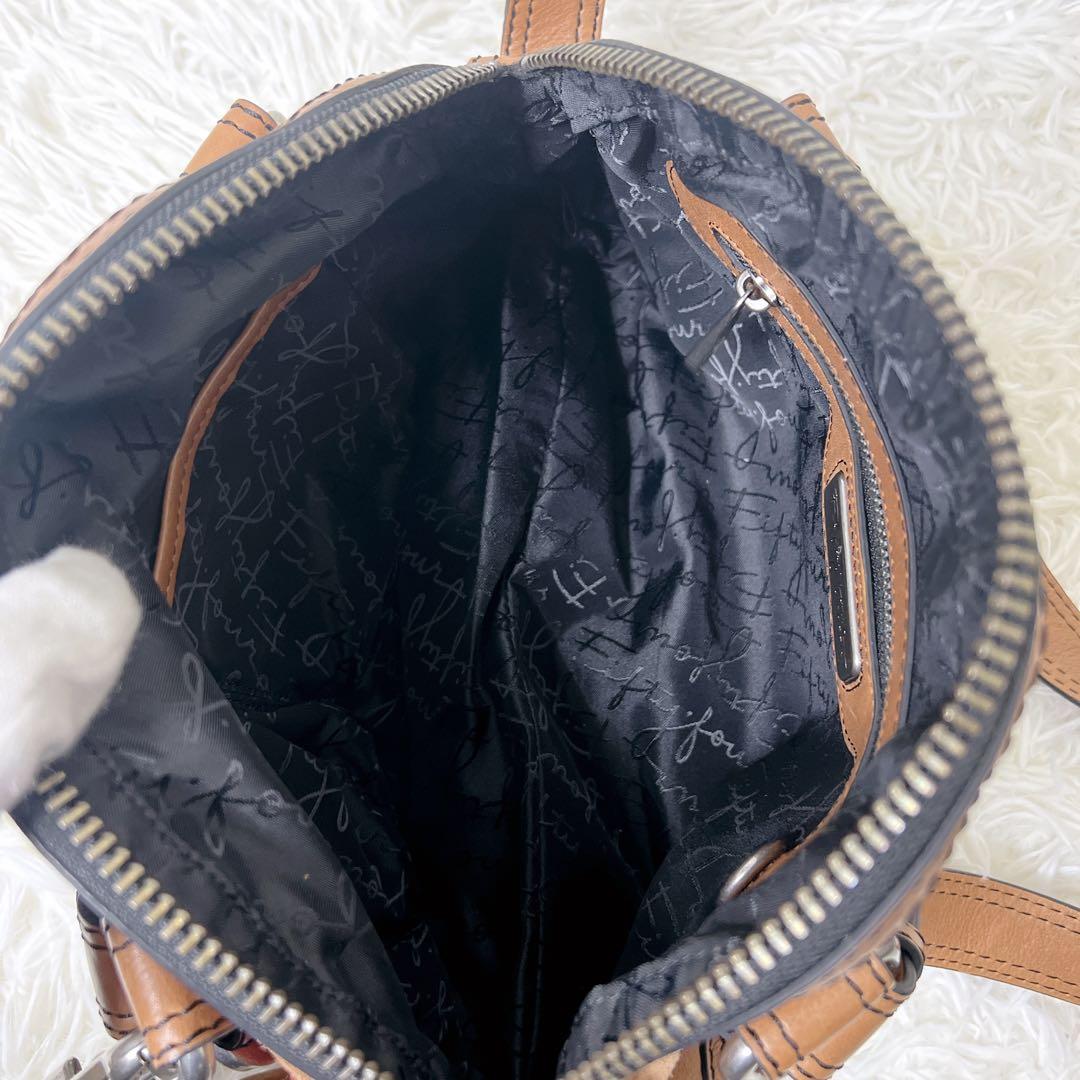 バッグ FOSSIL Y2K Patchwork Suede Leather Bag