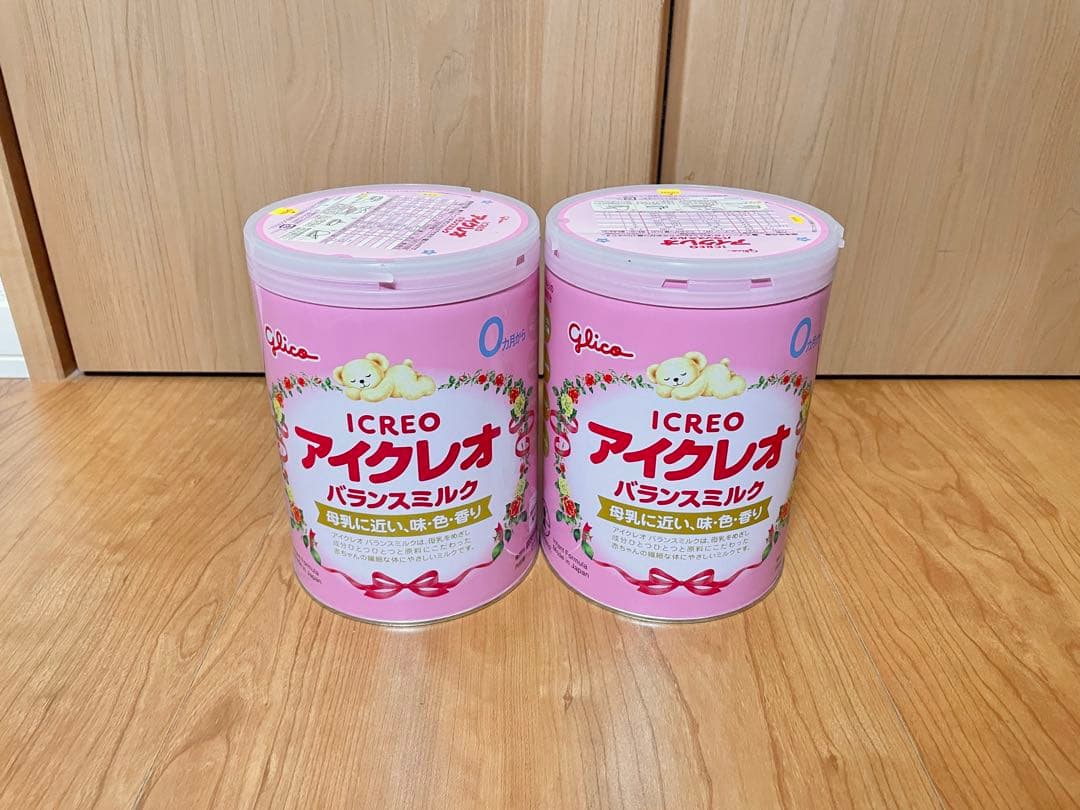 グリコ アイクレオ 粉ミルク 800g 4缶セット