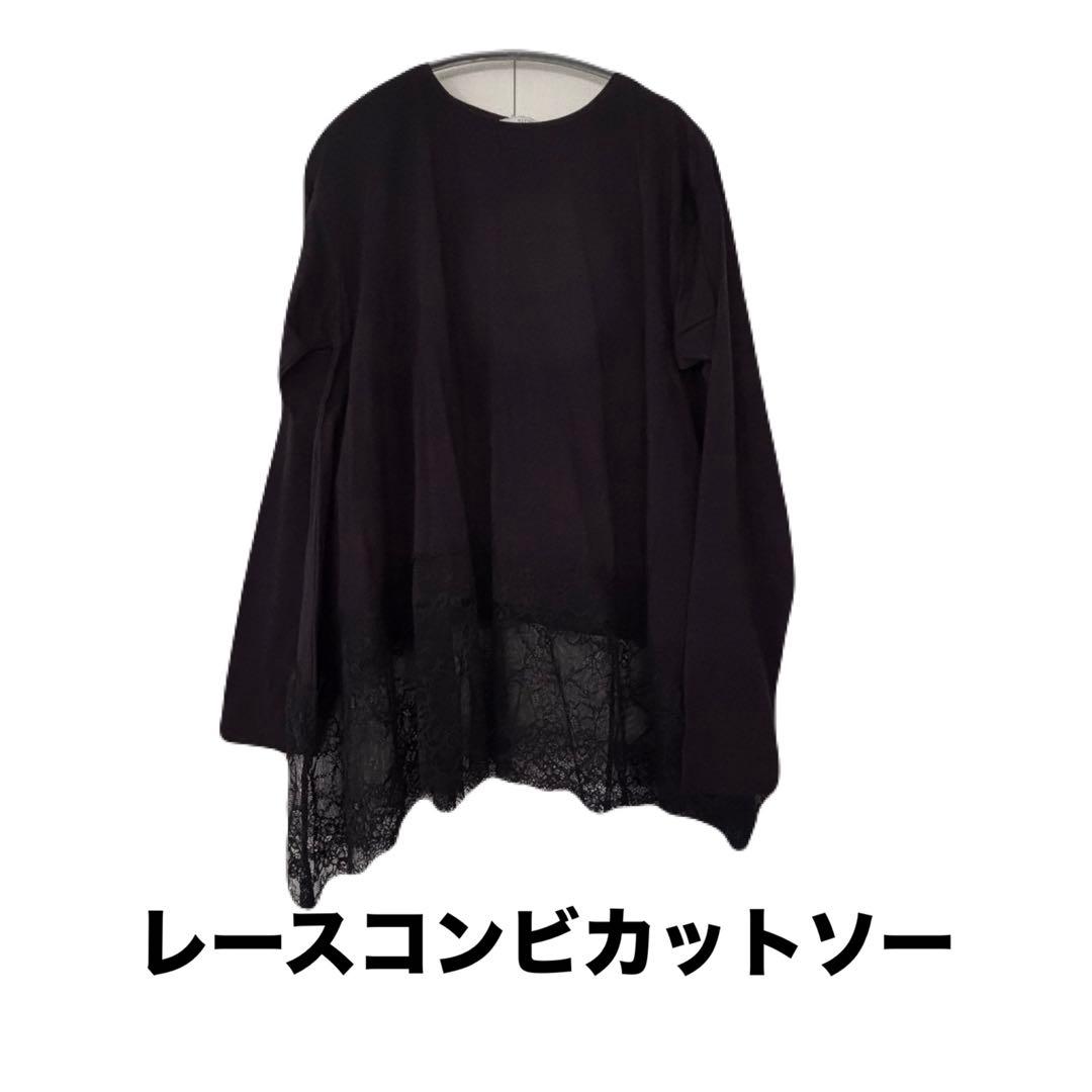 ぴこ 完売 レースコンビカットソー スローブイエナ