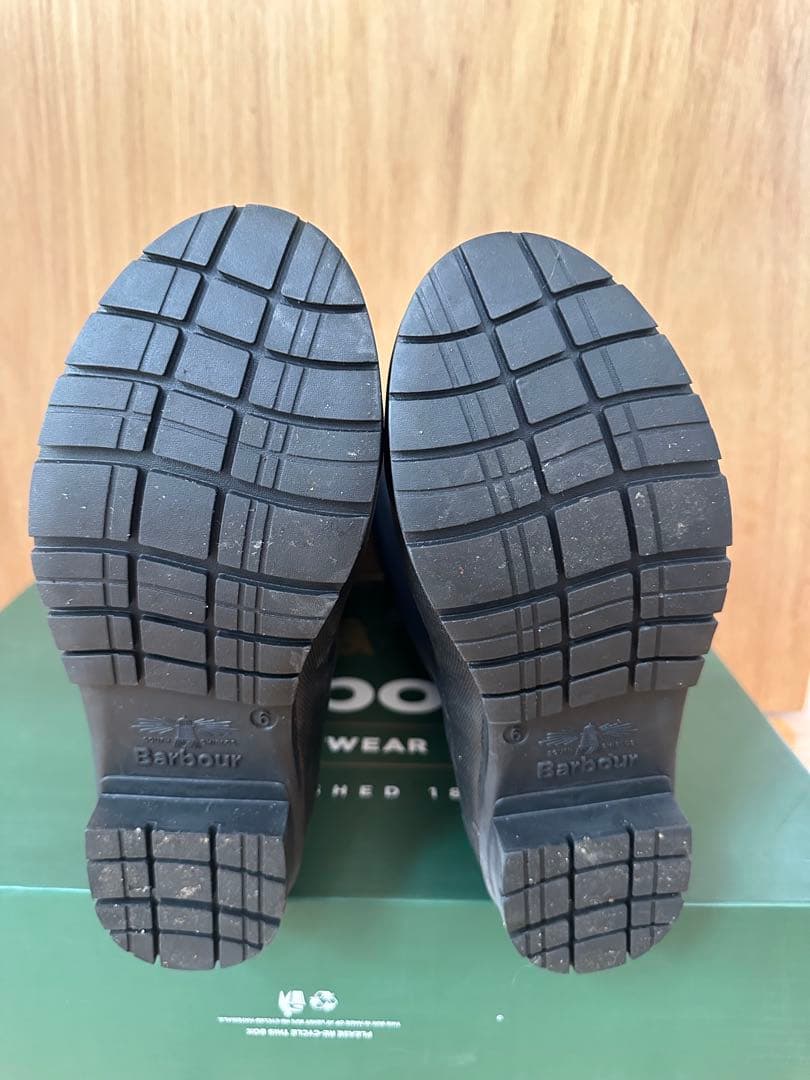 Barbour バブアー 長靴 レインブーツ 黒 Abbey サイズ7 26cm