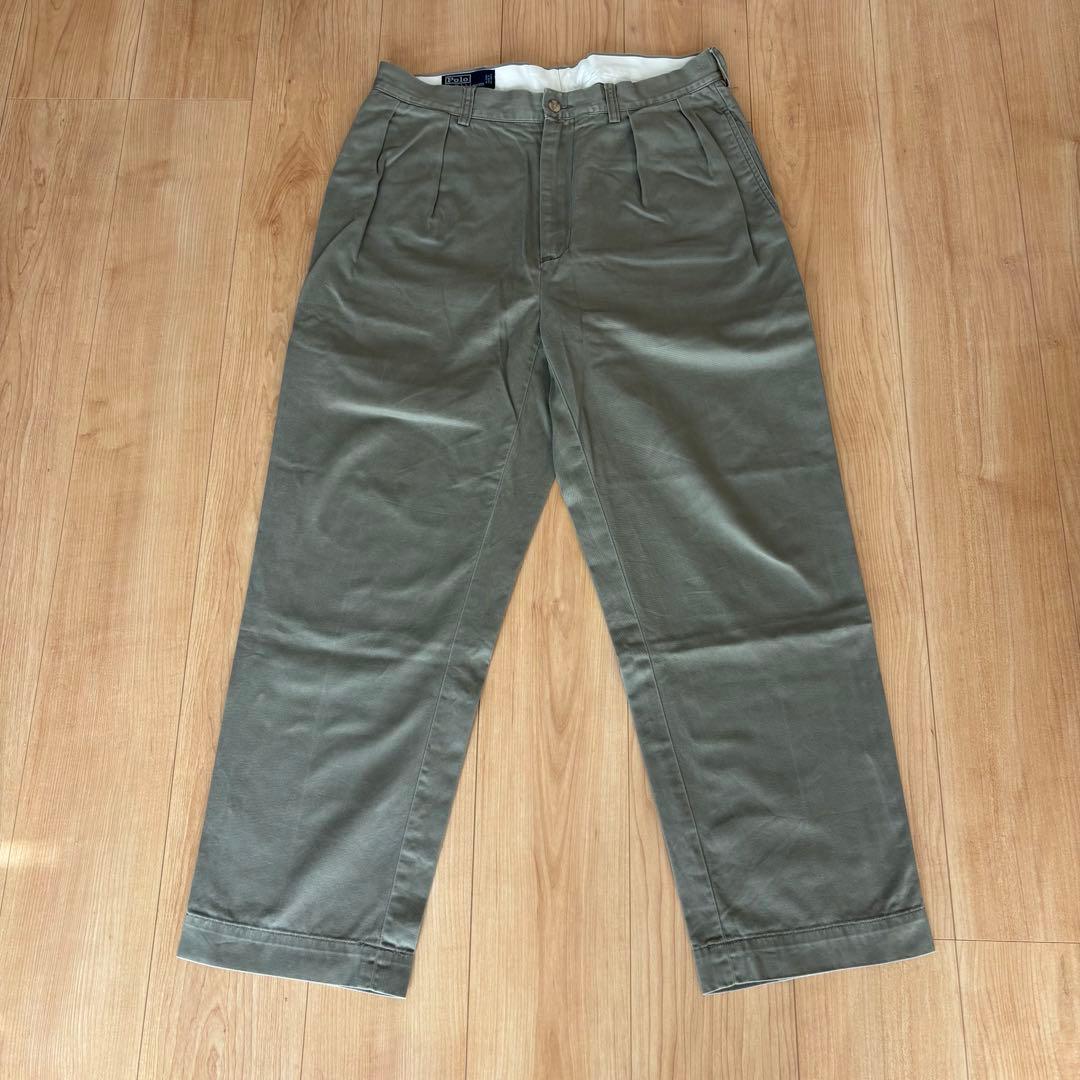 90s ラルフローレン ANDREW PANT ポロチノ　w34 l29