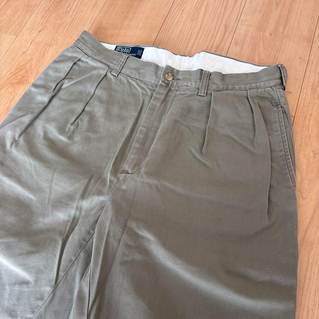 90s ラルフローレン ANDREW PANT ポロチノ　w34 l29