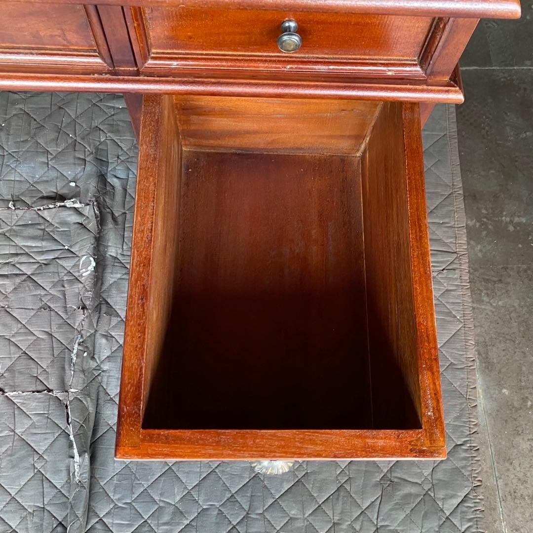 Mアウトレット アジアン デスク コロニアル アンティーク カントリー 書斎 机