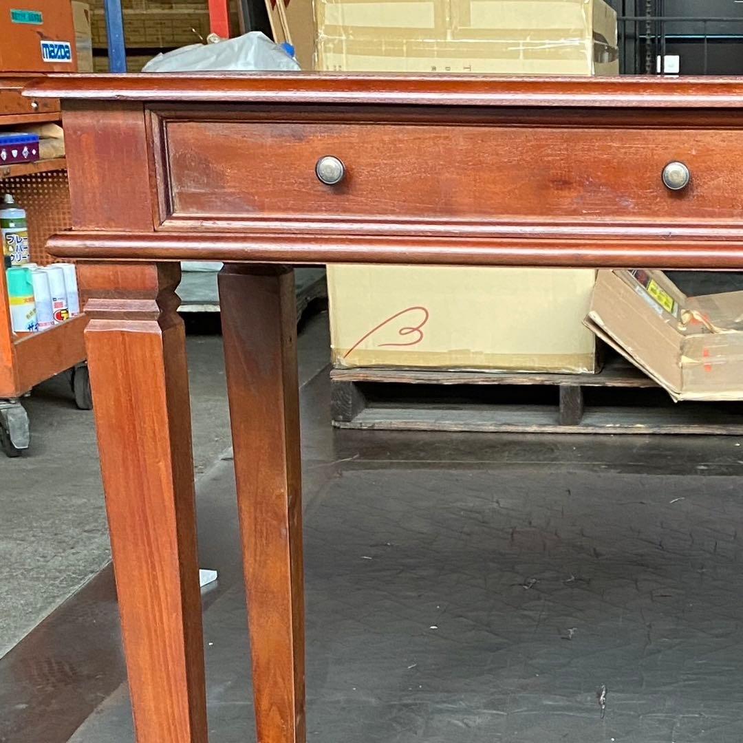 Mアウトレット アジアン デスク コロニアル アンティーク カントリー 書斎 机