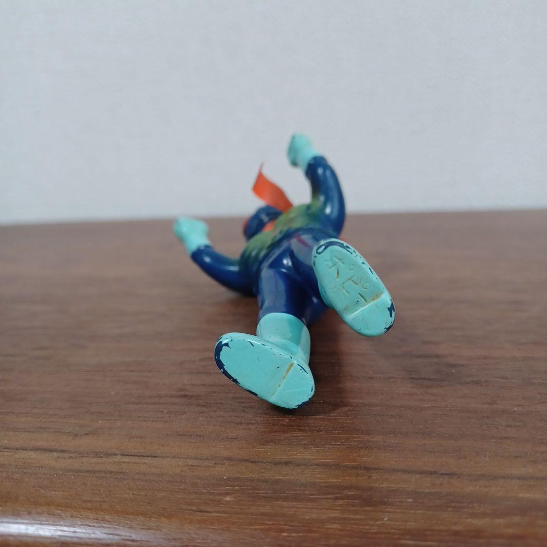 当時ものポピー製「仮面ライダー」希少青成型＆黒成型ミニソフビフィギュア２点セット