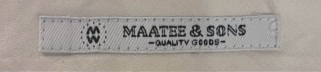 MAATEE&SONS 俺のチノパン CHINO 2 薄ベージュ サイズ1