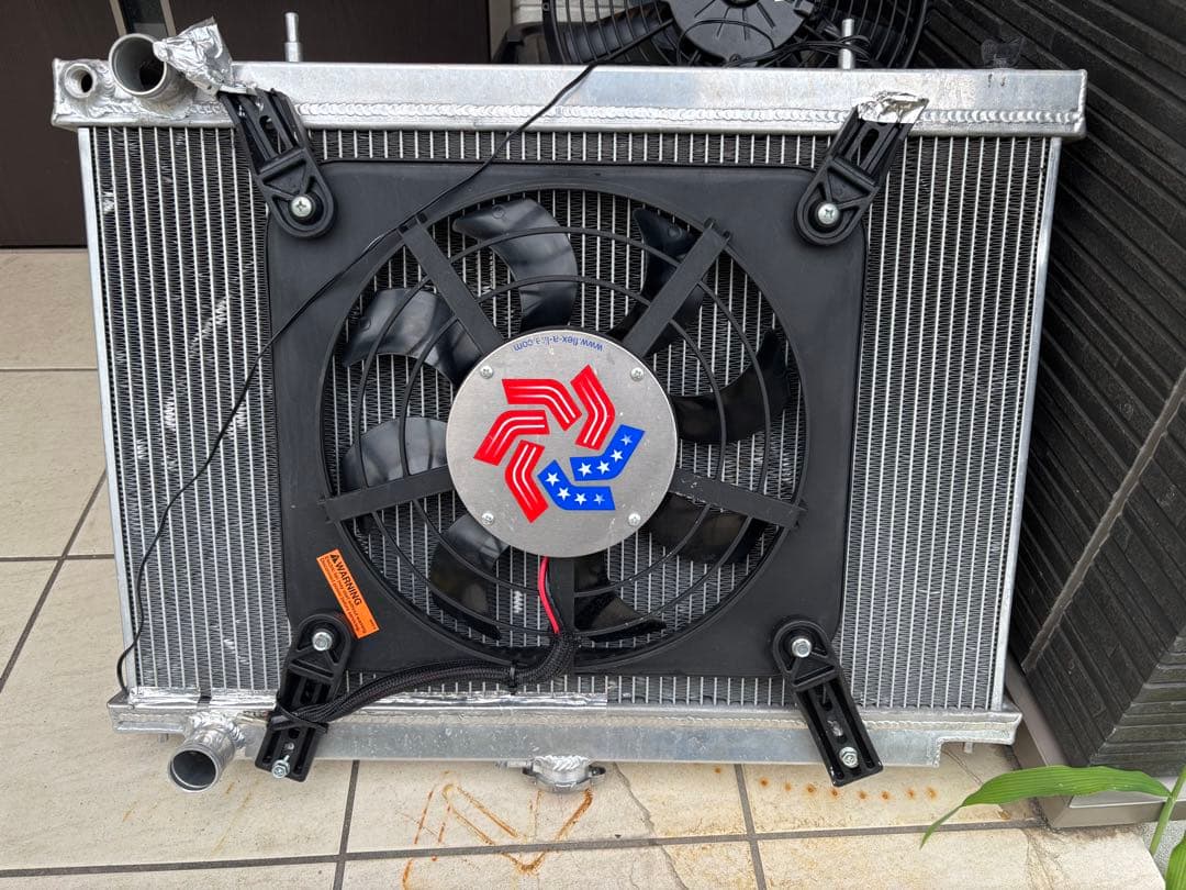 アルミ3層ラジエーター 電動ファン付き ER34等
