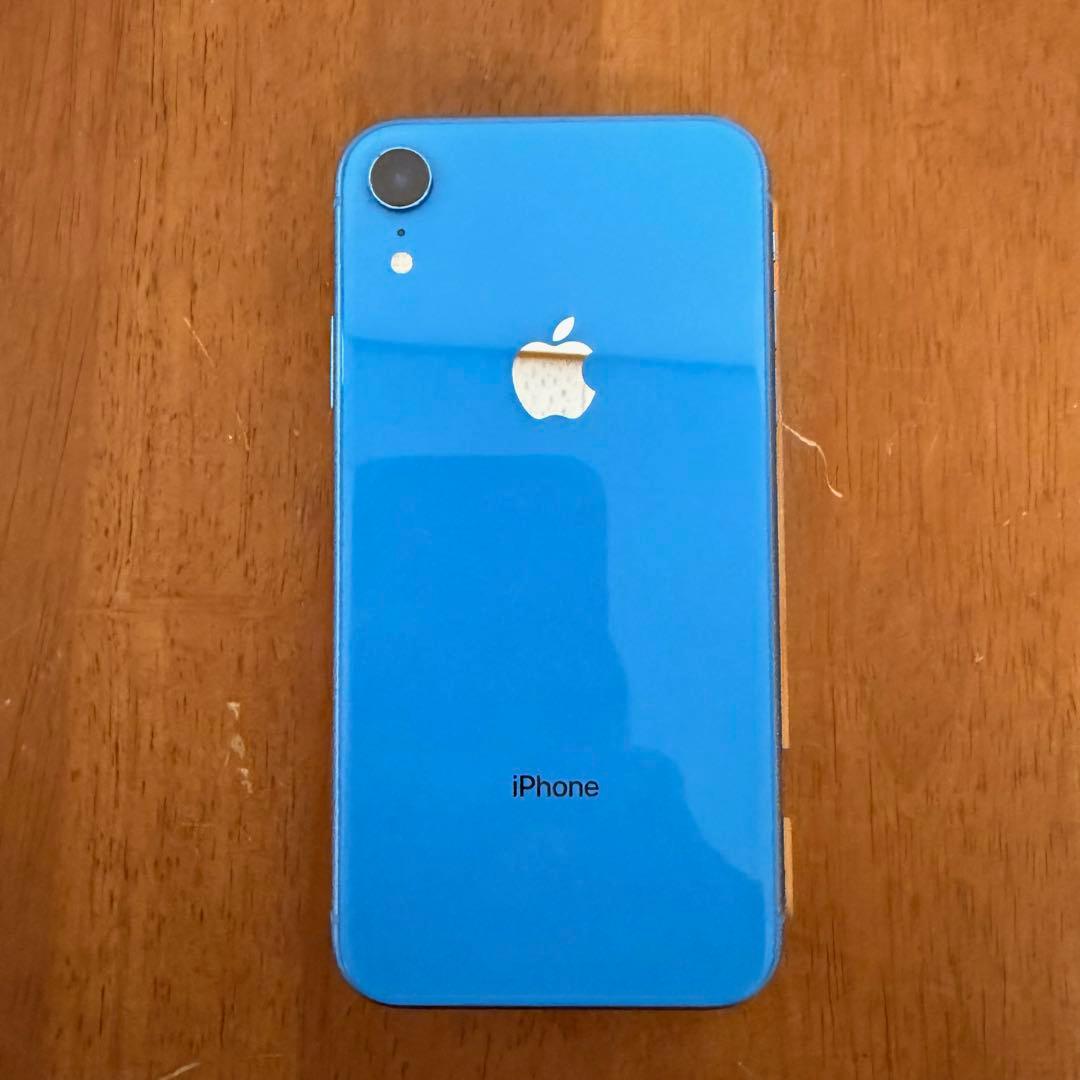 ● 美品 iPhone XR 128GB ブルー MT0U2J/A ソフトバンク