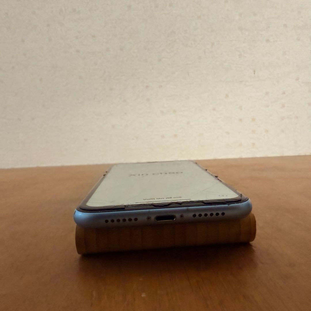 ● 美品 iPhone XR 128GB ブルー MT0U2J/A ソフトバンク