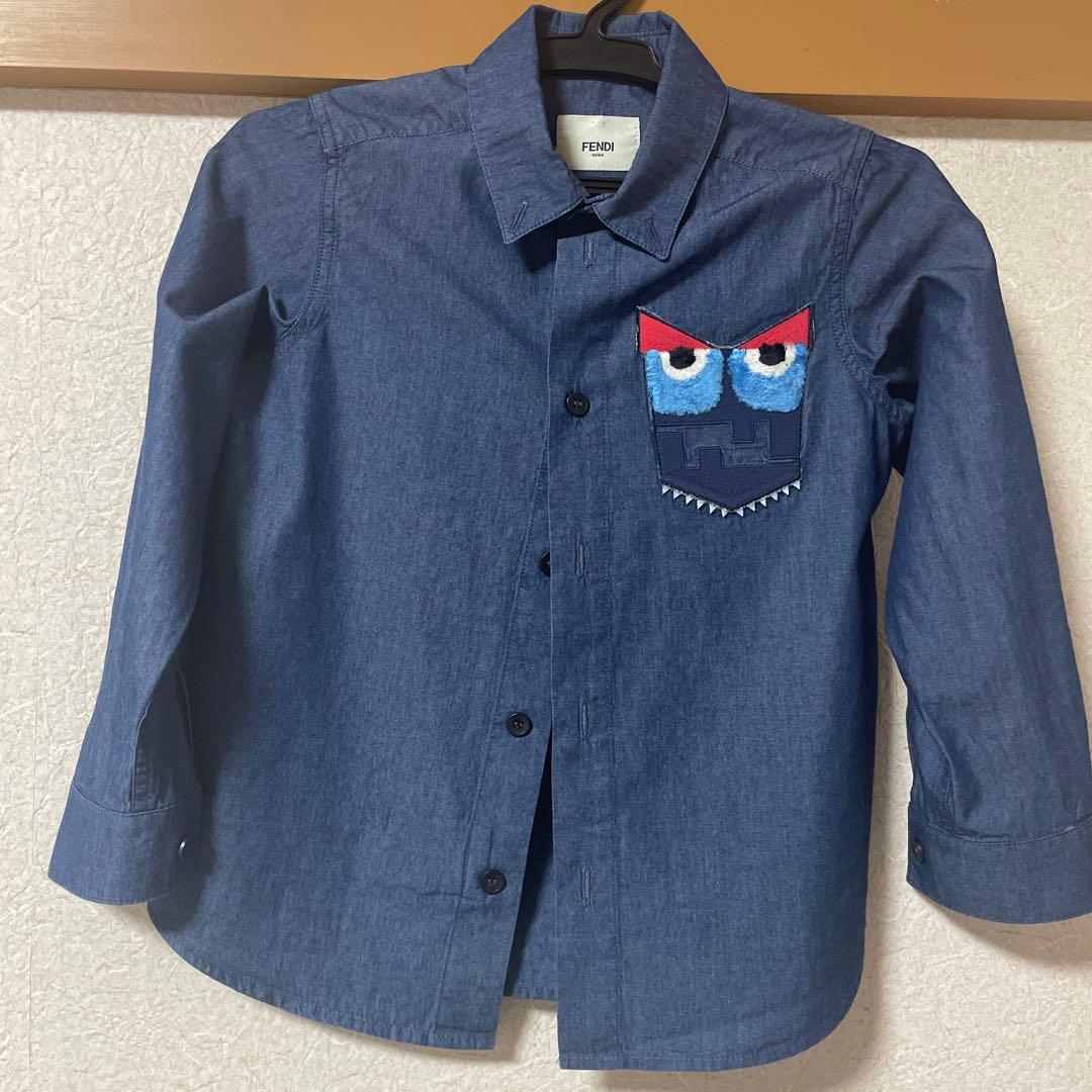FENDIキッズ　モンスター長袖シャツ　4A