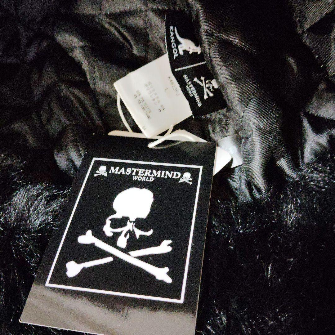 Mastermind kangolコラボ フライトキャップ 黒