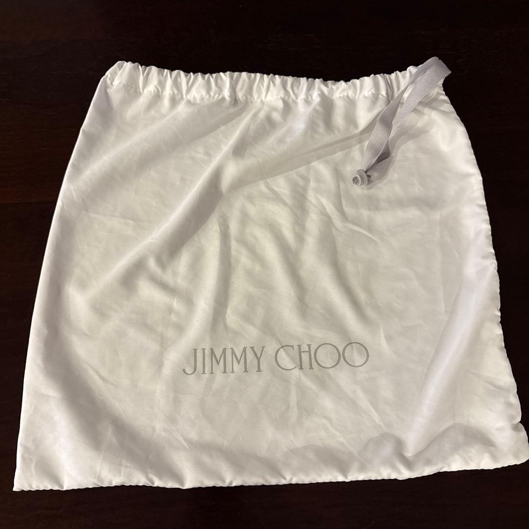 JIMMY CHOO ミニサラ　ブラックレザーハンドバッグ