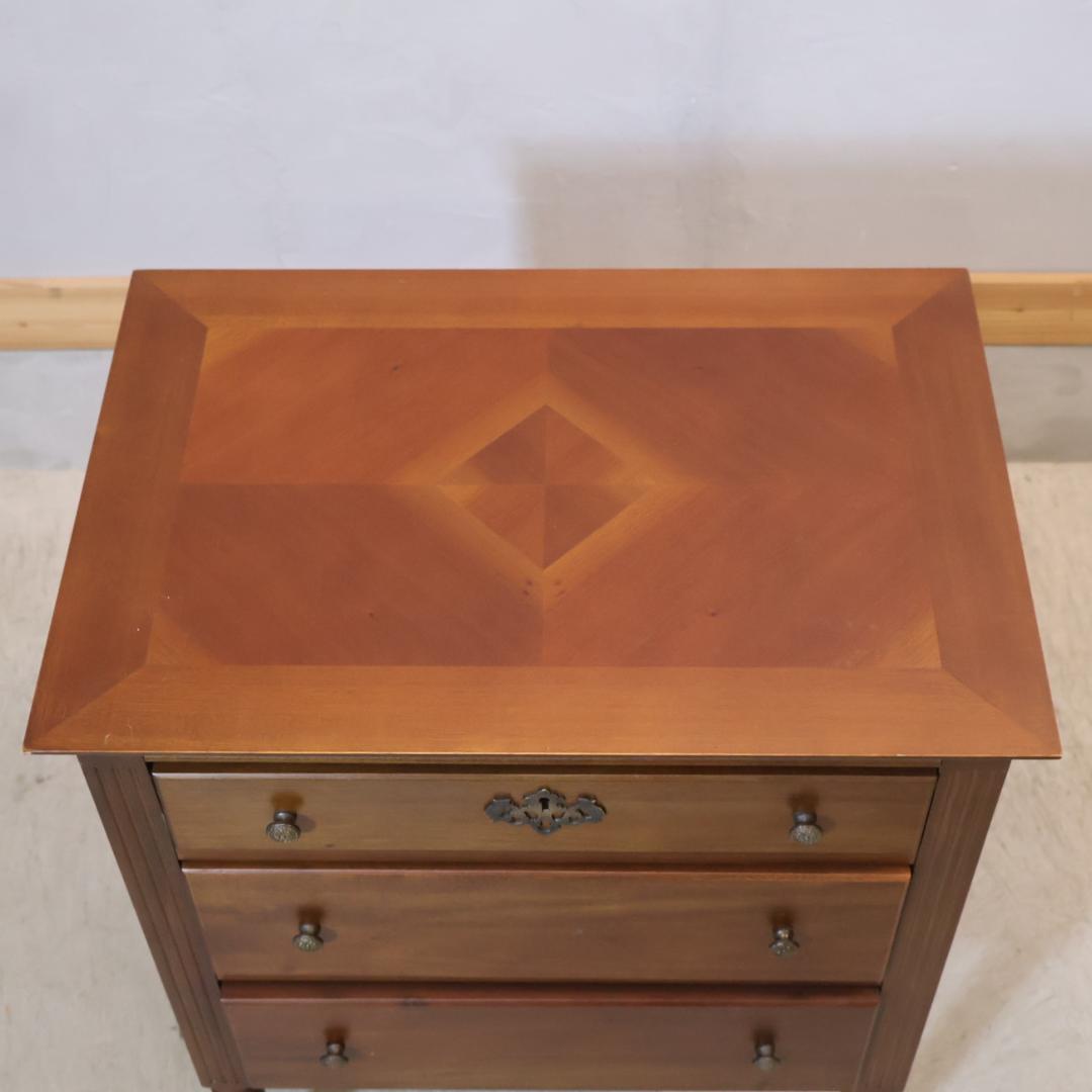 アンティーク調 3段チェスト ウイン4113 クラシック 西洋家具風 タンス