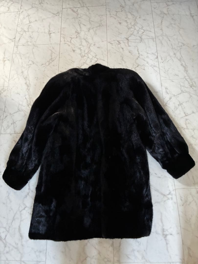 f*e様 ブラック　ミンク　毛皮コートロング