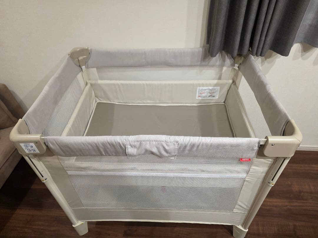★ほぼ未使用★ Apric/アプリカ/ココネルエアープラスAB/ベビーベッド