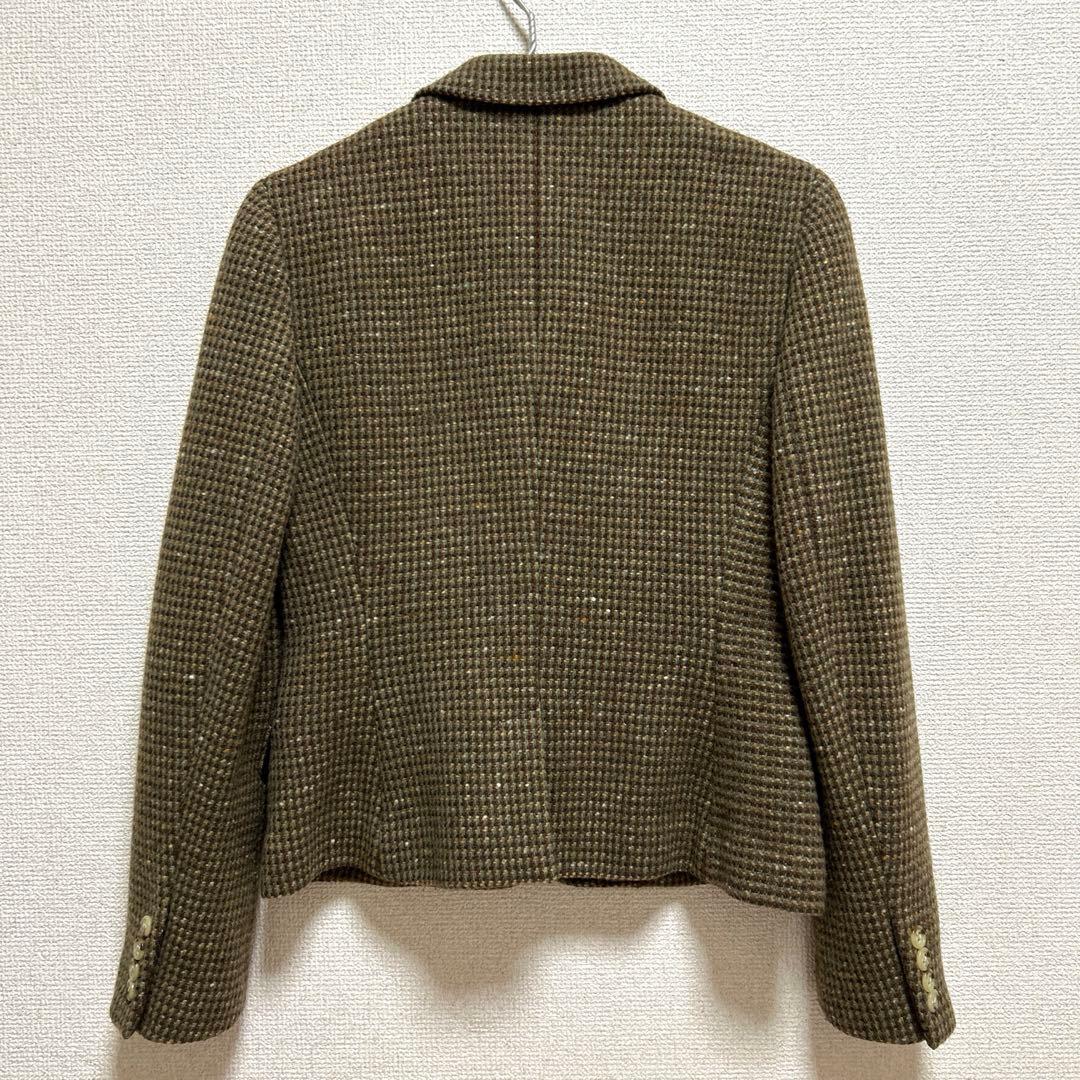 ラルフローレン カシミヤ混 ツイード テーラードジャケット