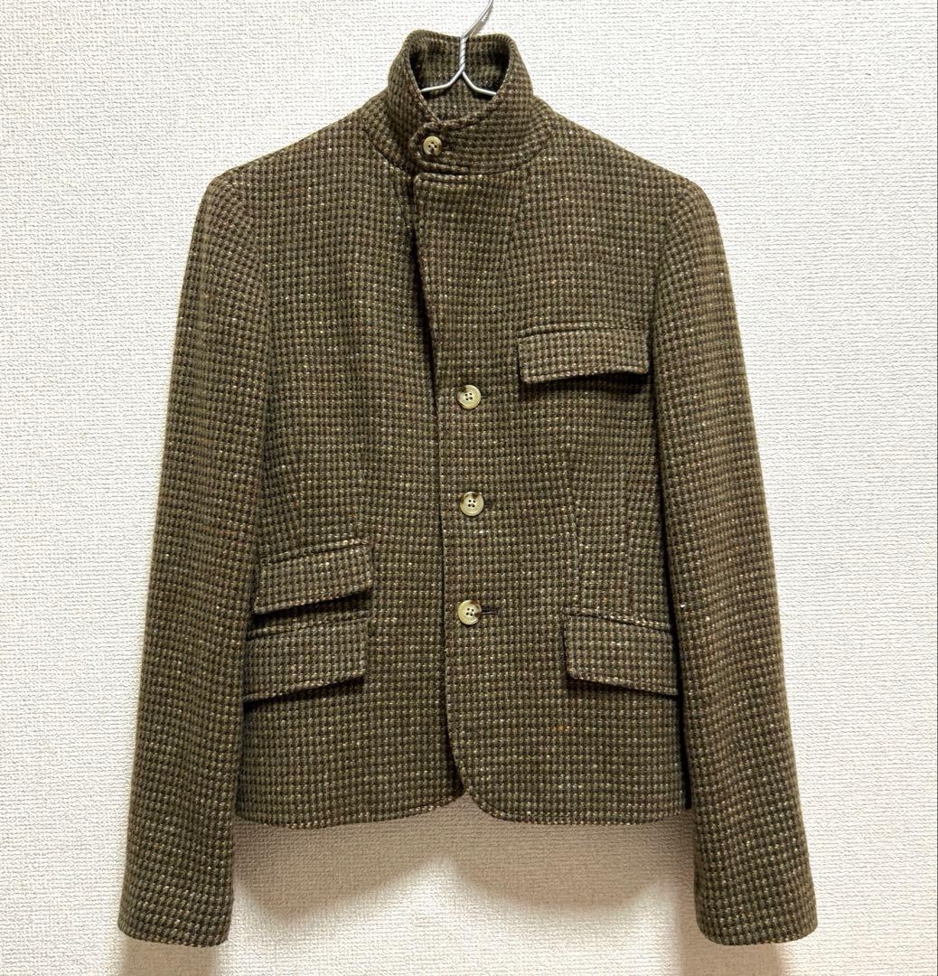 ラルフローレン カシミヤ混 ツイード テーラードジャケット