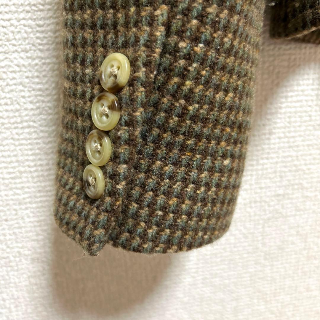 ラルフローレン カシミヤ混 ツイード テーラードジャケット