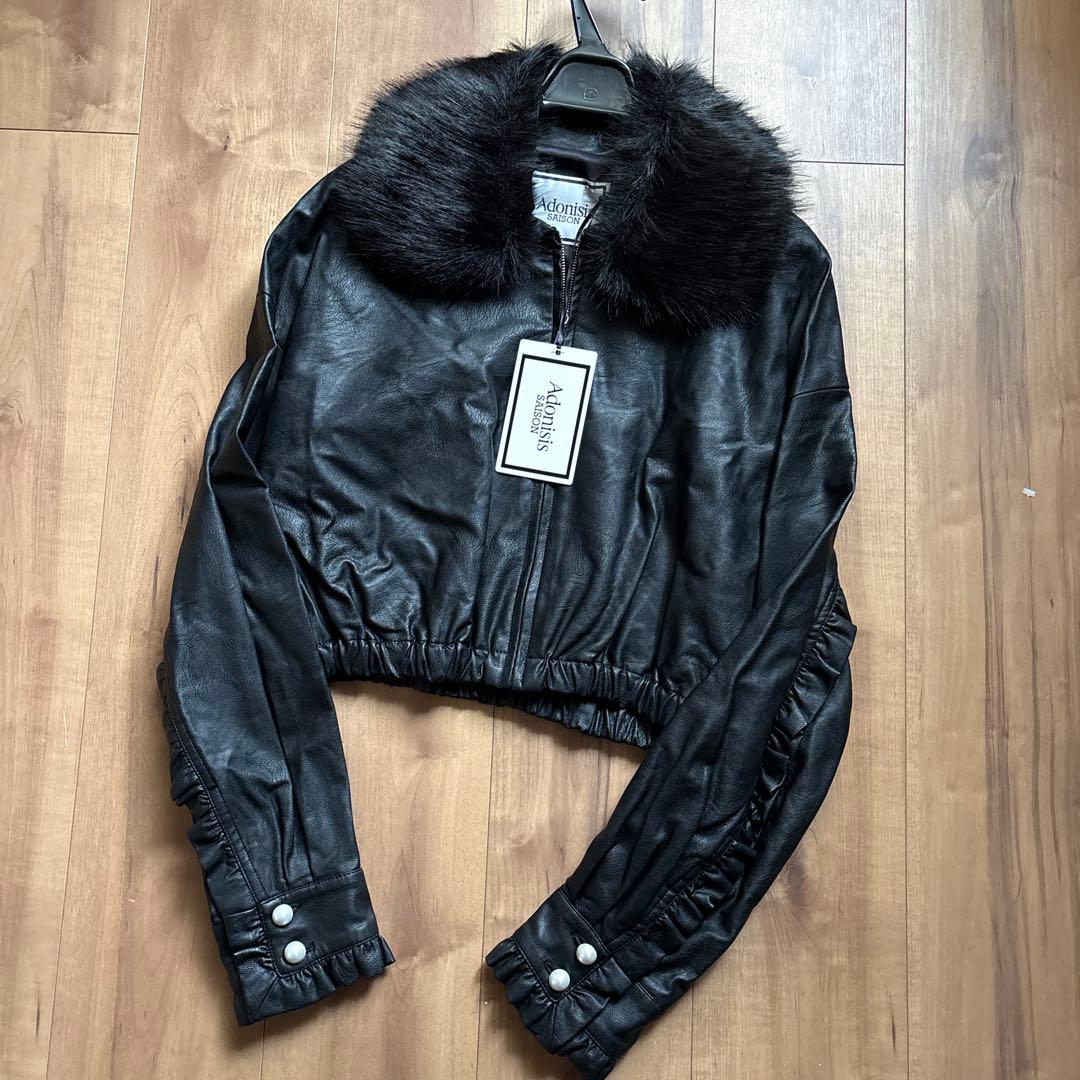 新品　アドニシス　定価¥5万8300円　ジャケット　ファー付き　スコットクラブ