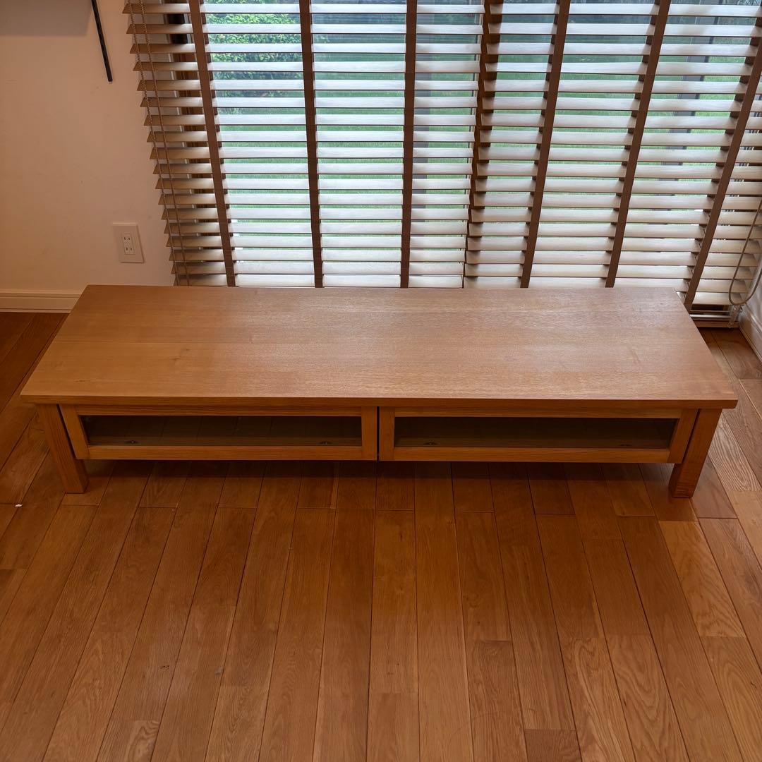 無印良品　テレビボード　タモ(アッシュ)突板