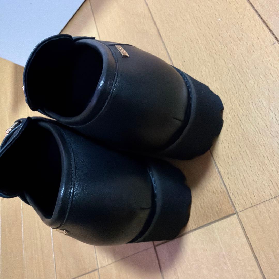 HIMIKO 卑弥呼ブラック厚底ローファー24.５センチ