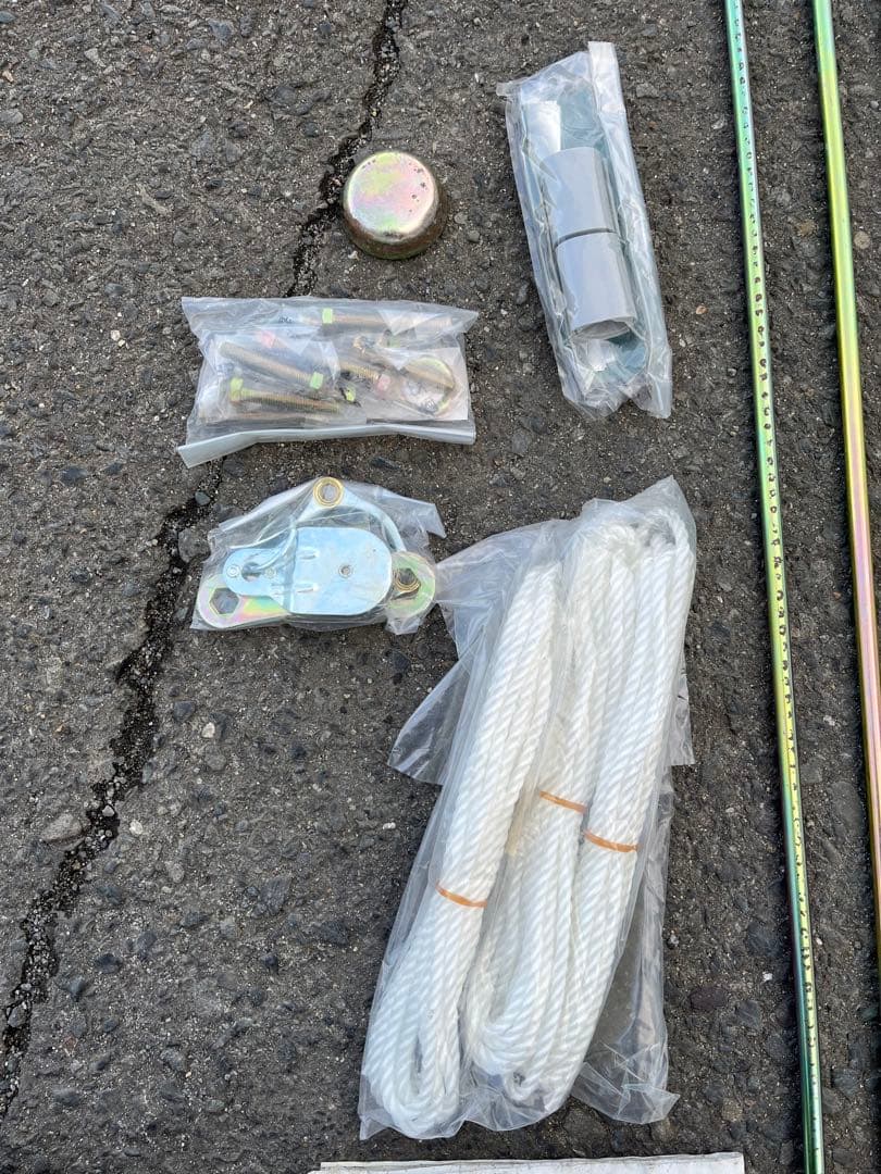 【訳あり未使用品】鯉のぼり用 ポール 8号 3~4m 子供の日 鯉のぼり