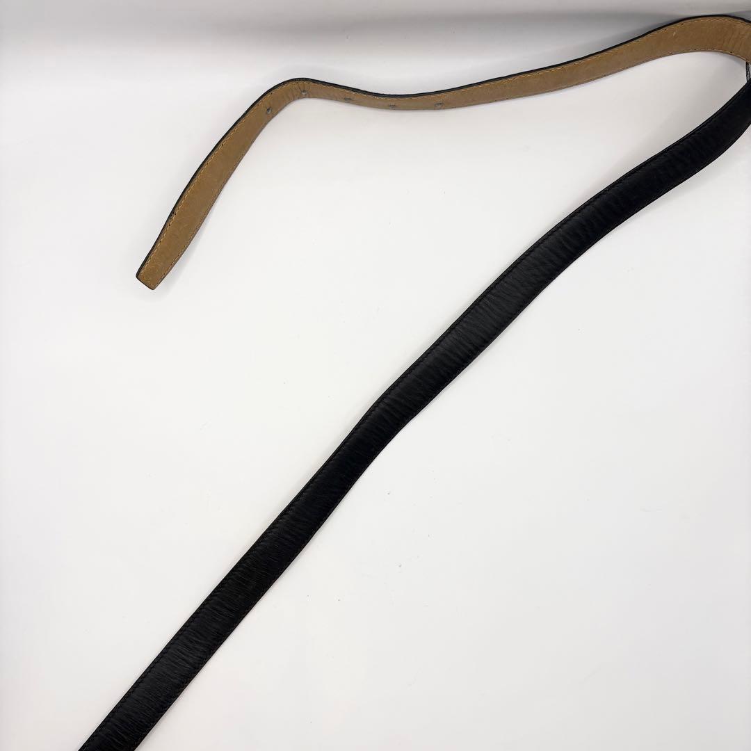 ★まゆこ★ CELINE トリオンフ ベルト リバーシブル 黒×ブラウン