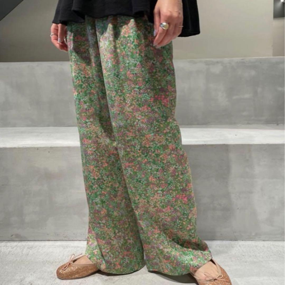 2024/イエナ/IENA/フラワープリントパンツ/ワイド/花柄/カジュアル
