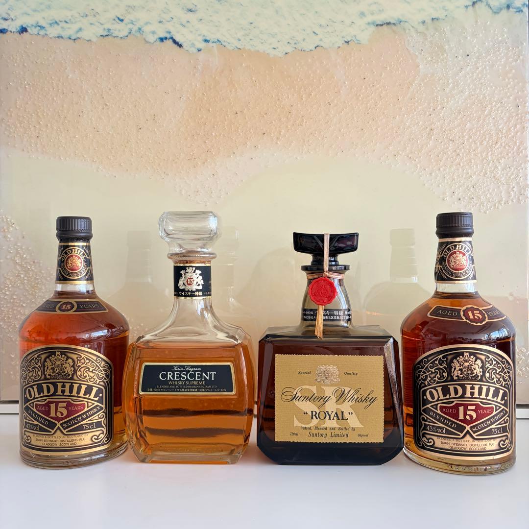⭐️ウイスキー 4本セット｜＋CRESCENT＋OLD HILL 2本