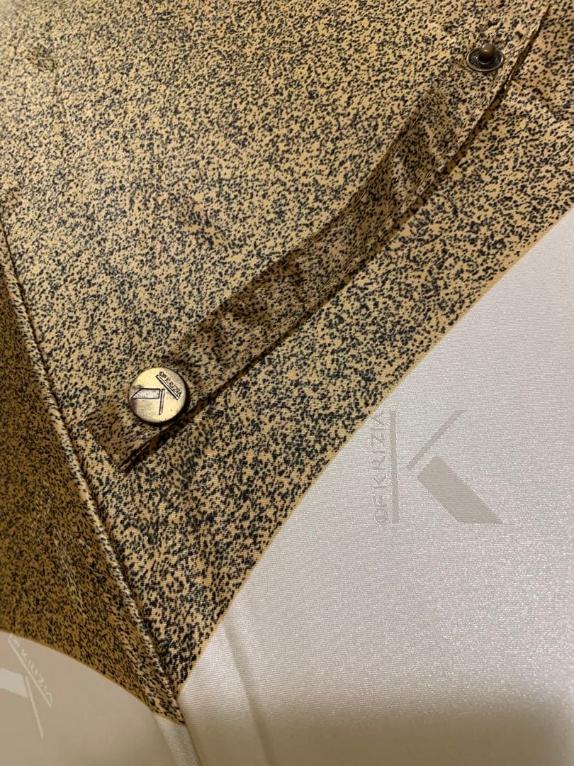 超美品KofKRIZIA豹ヒョウ柄長傘ゴールド超大判高級オーロラ雨傘強力撥水加工