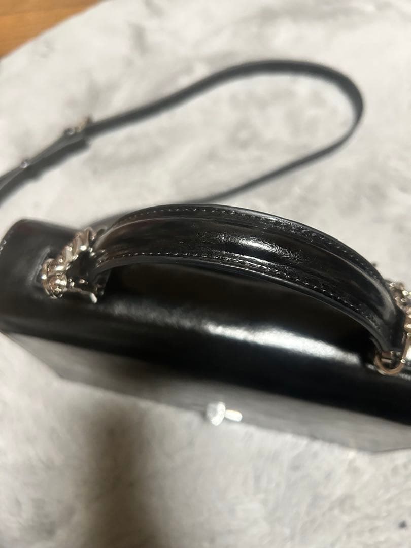 ルイス　mi-企画　2wayショルダースクエアレザーバッグ