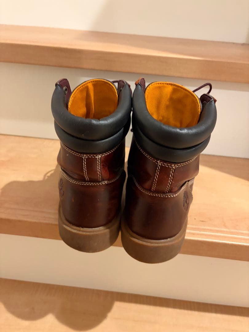 ティンバーランド　ユース6インチベーシックワークブーツ　28cm ブラウンレザー