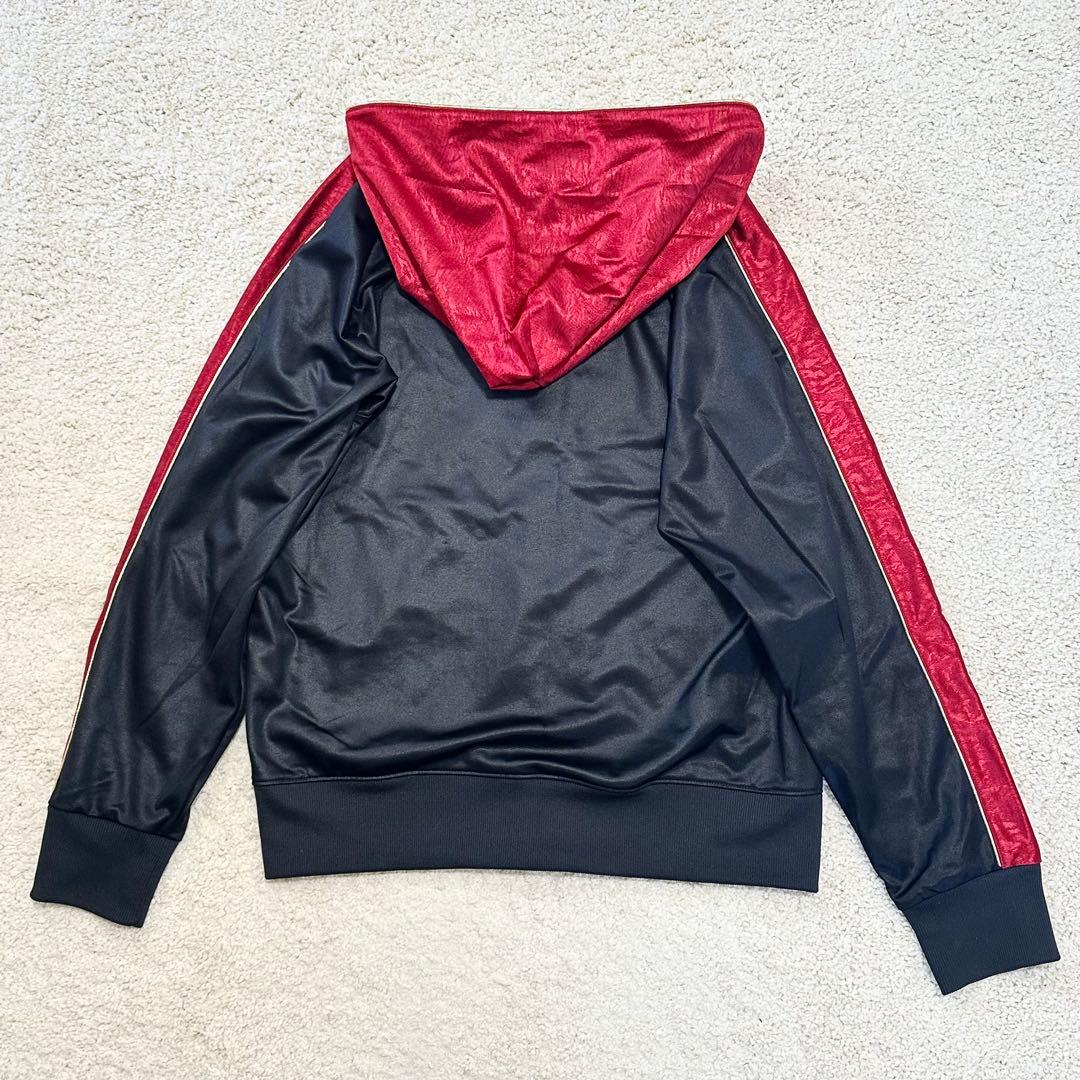 【魔裟斗モデル】Champion チャンピオン 刺繍 黒×赤 セットアップ L