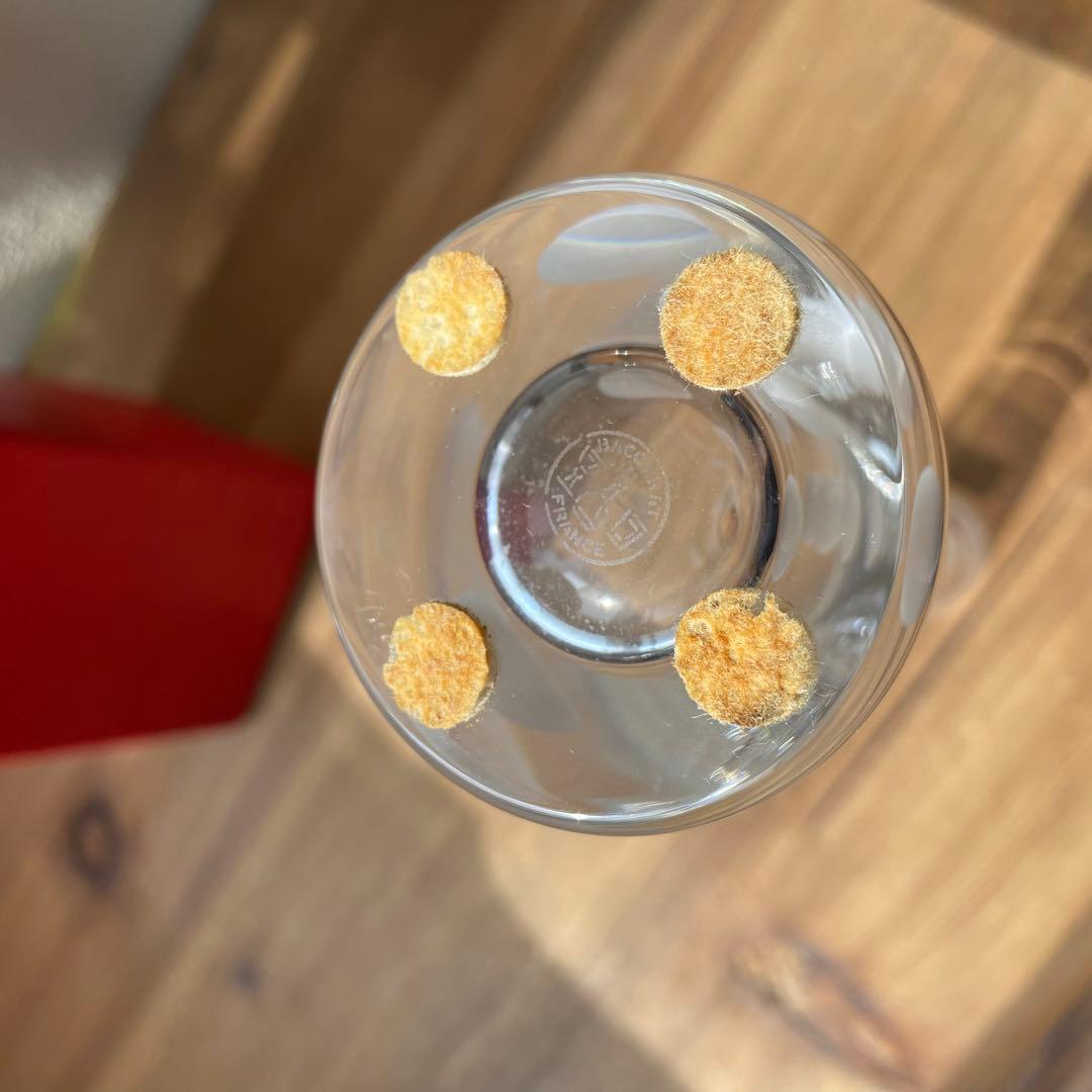 箱付き　Baccarat バカラ　水玉模様　花瓶　フラワーベース　一輪