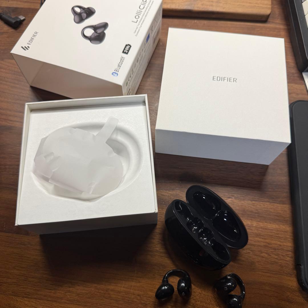 EDIFIER LolliClip ワイヤレスイヤホン　イヤーカフ型