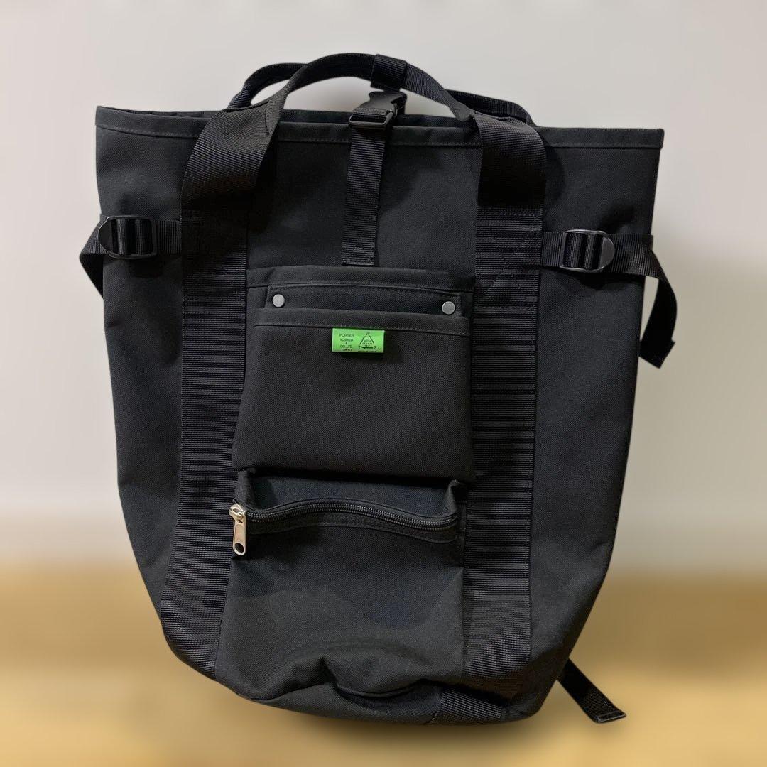 PORTERユニオン　2wayリュック　ブラック