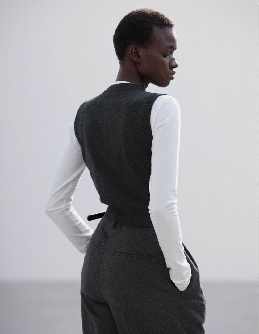 AURAILEE オーラリー　HIGH TWIST WOOL KNIT VEST