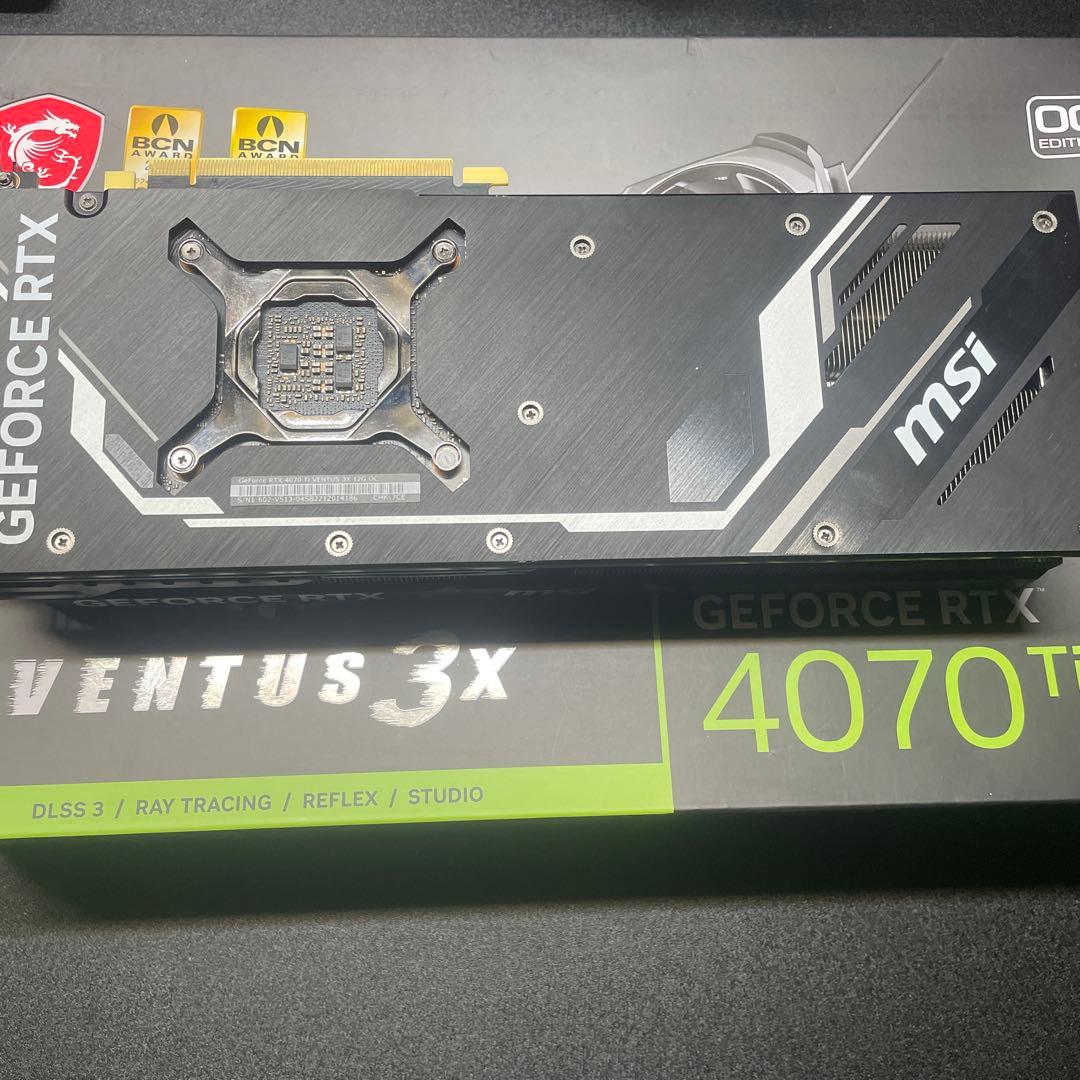 グラフィックボード・グラボ・ビデオカード MSI GeForce RTX4070 Ti VENTUS 3X