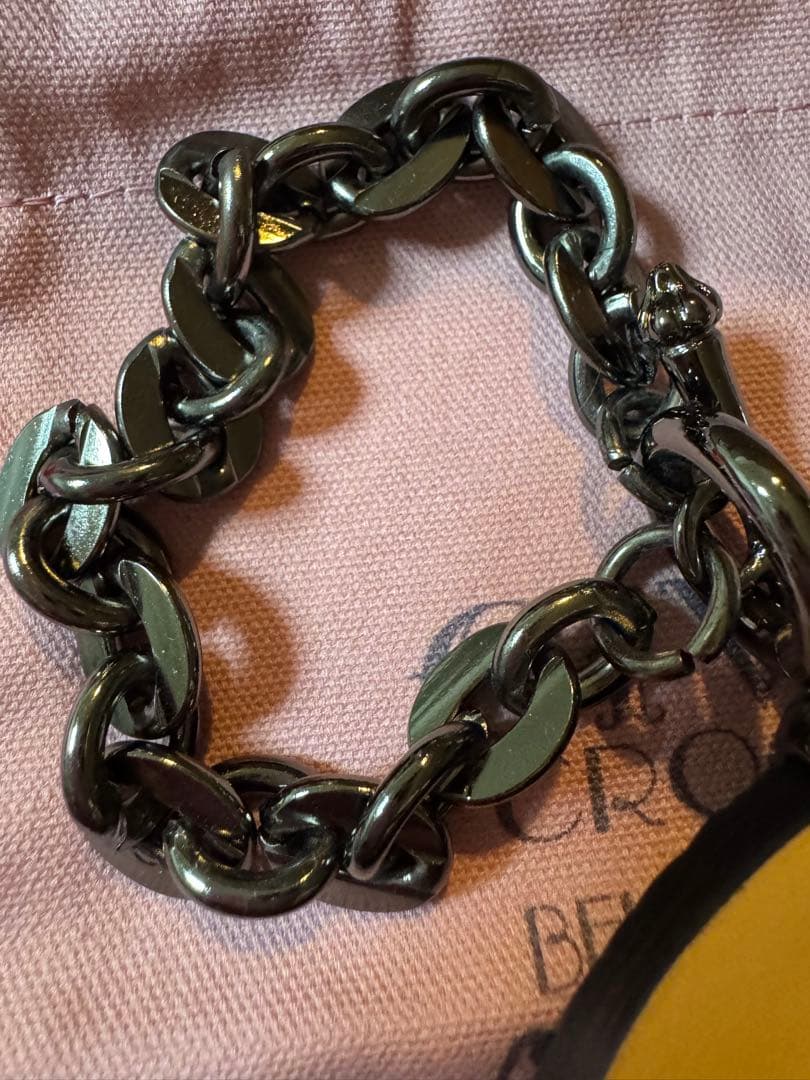 チビナイル　馬蹄チャーム&バングル　黒　クロコダイル　ペンダントのおまけ付き