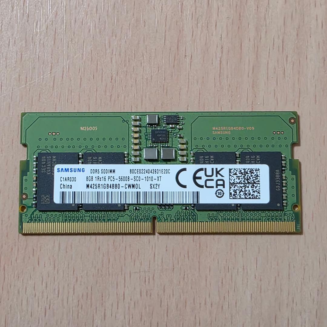 メモリー DDR5 SODIMM 8GB SAMSUNG [DDR5-5600]