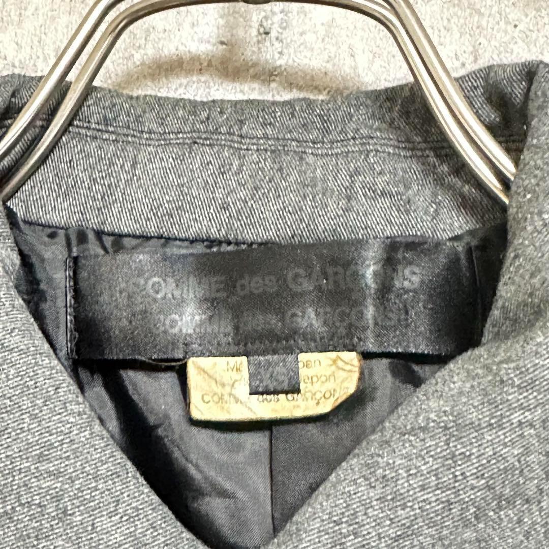 XS COMME des GARCONS ジャケット グレー 丸襟 コムコム