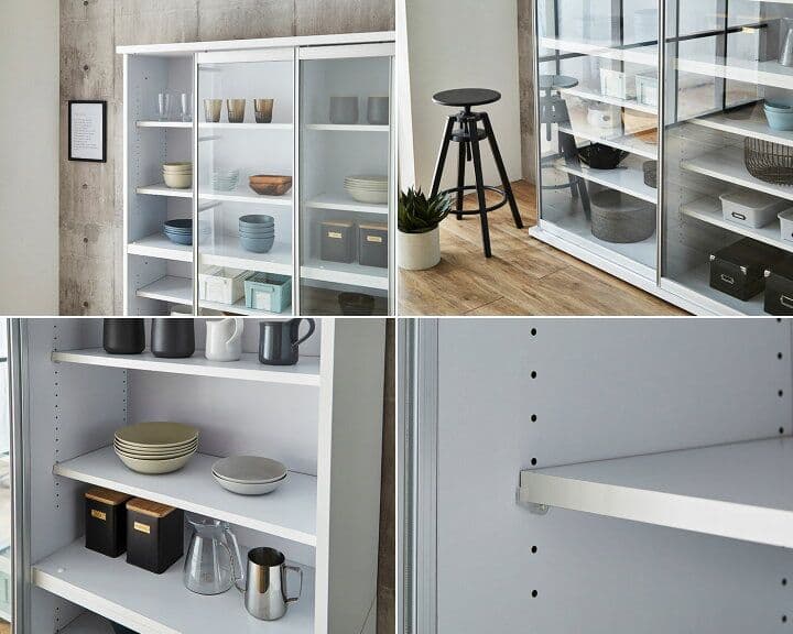 本棚 / 食器棚 ガラス戸 【国産】※送料込み