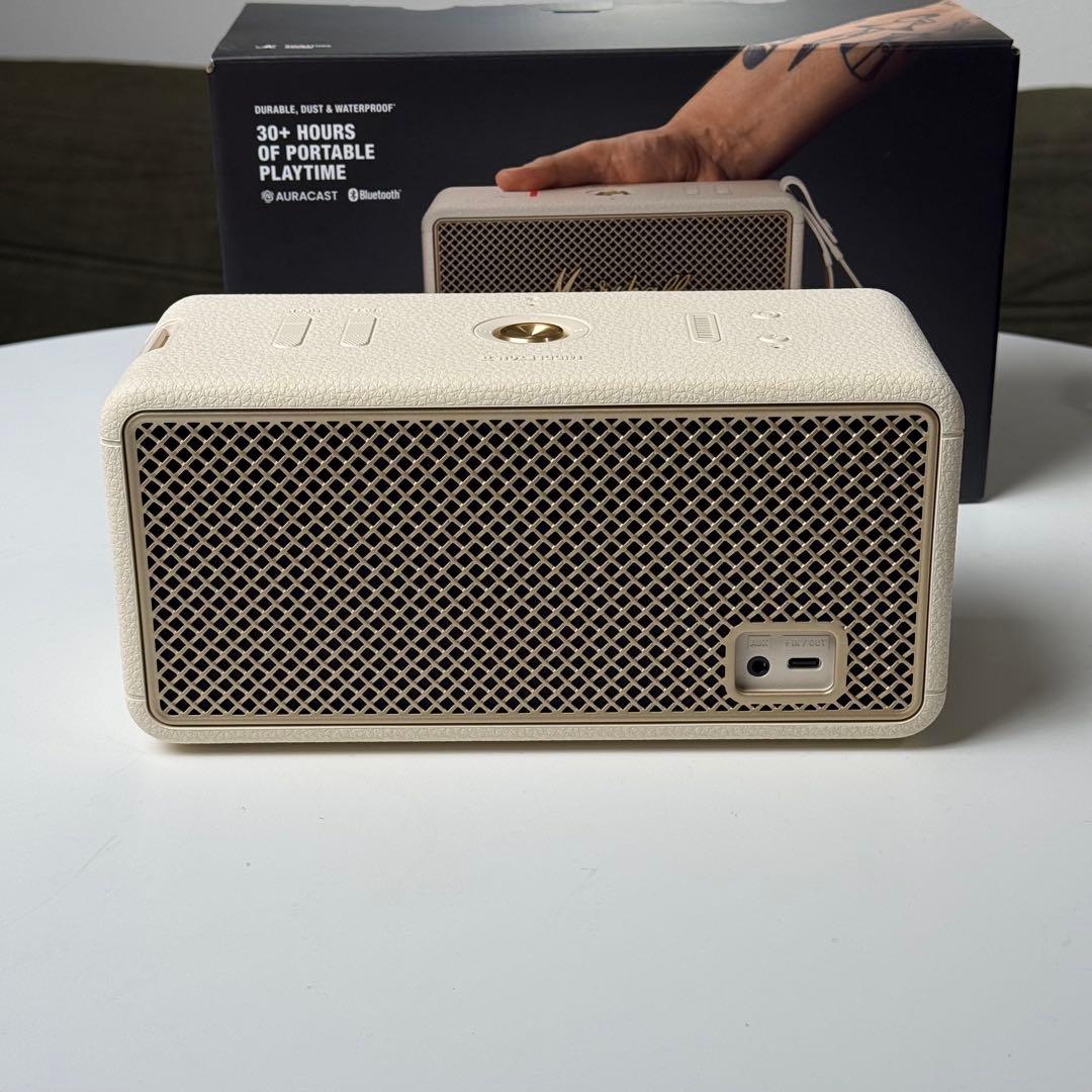 【ほぼ新品・延長保証付き】Marshall Middleton II クリーム色