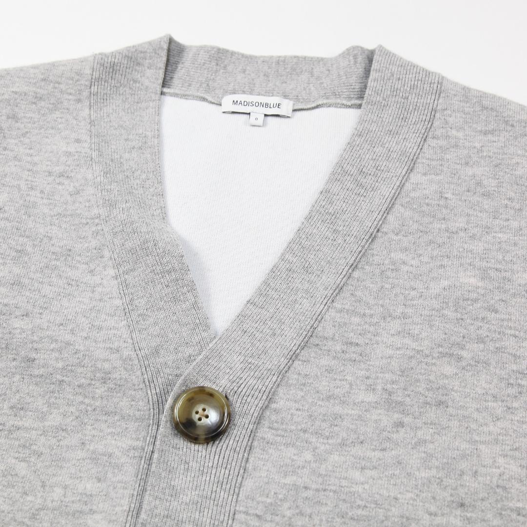 美品 MADISONBLUE 19AW ダブルフェイス Vネックカーディガン